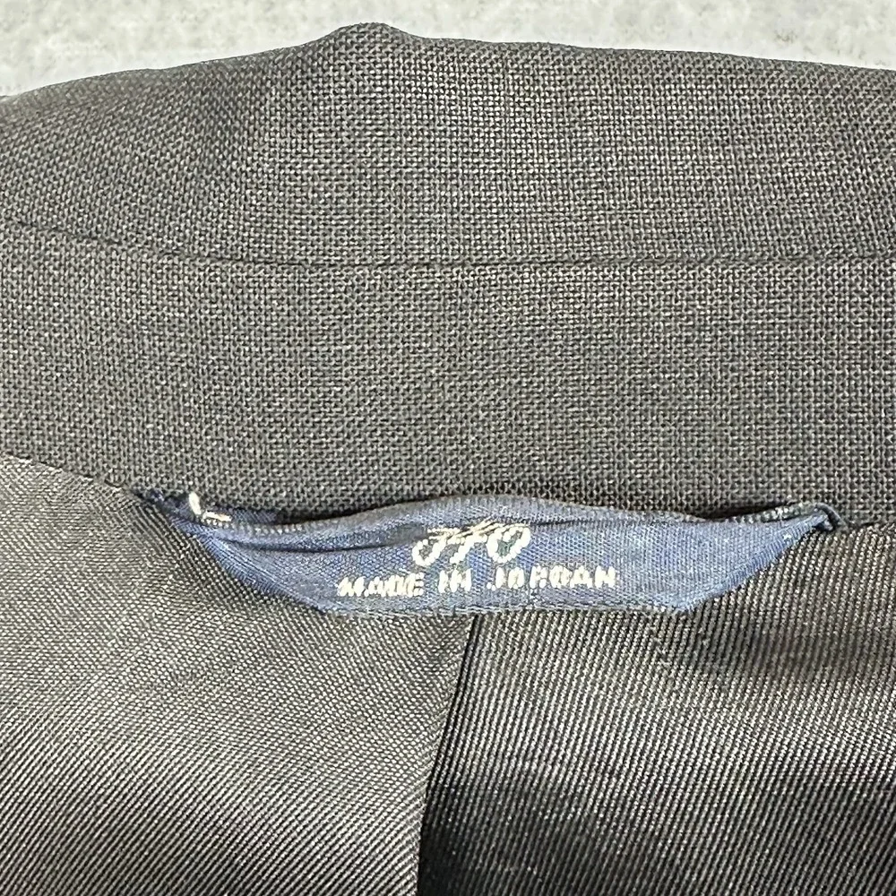 Brooks Brothers 346 Suit Blazer 41S Black Wool Blend 3‎ Button Stretch